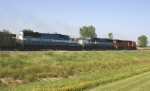 Eastbound coal train with Oakways